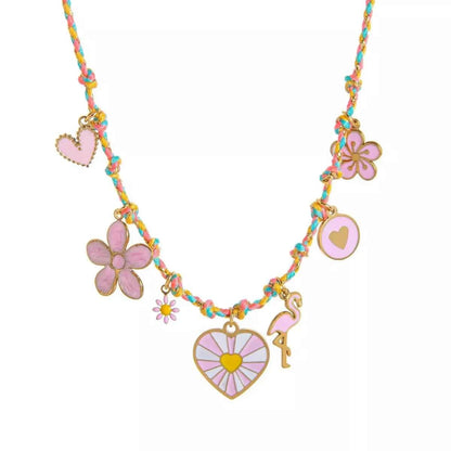 18K Gold-Plated Stainless Steel Charm Necklace