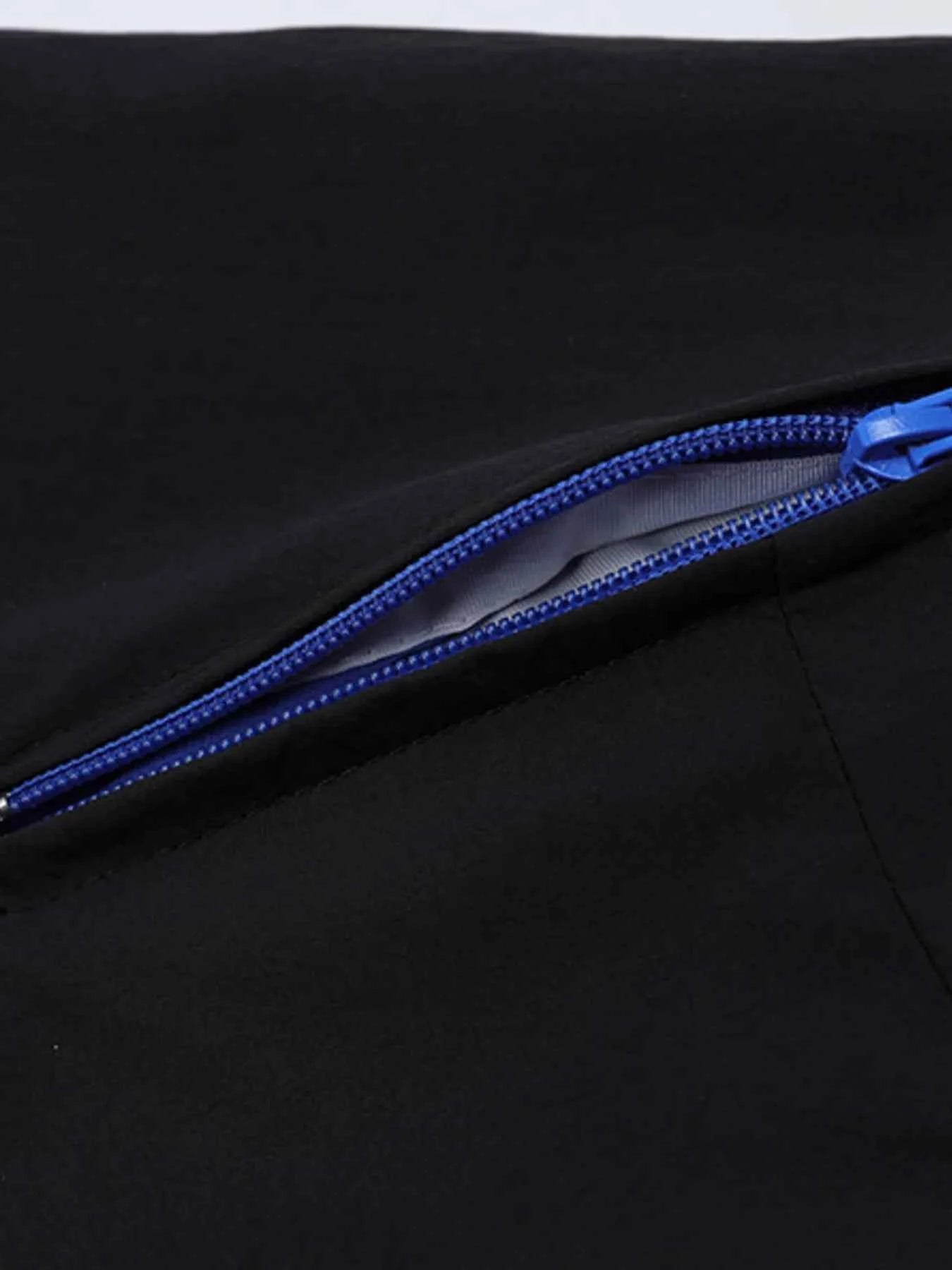 Men's Striped Zip Up Long Sleeve Jacket