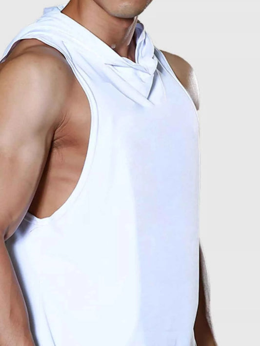 Men's Hooded Sleeveless Tank