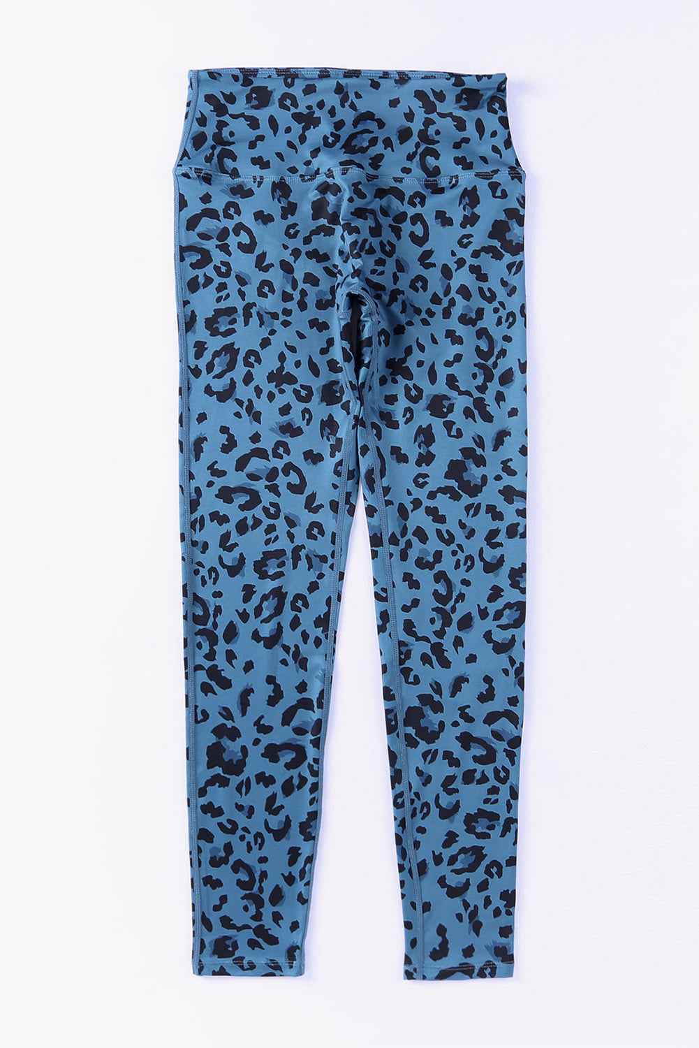 Leopard Print Wide Waistband Leggings