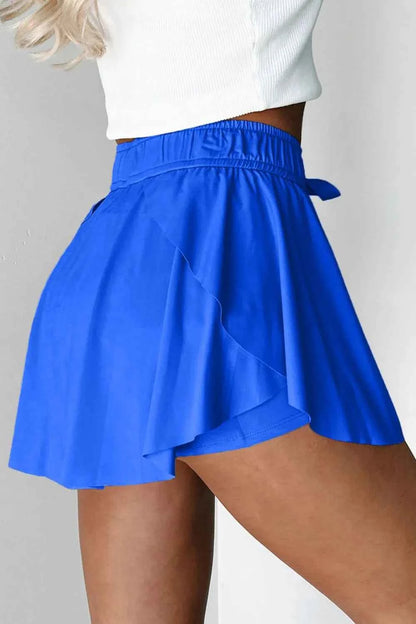 Drawstring Active Skorts