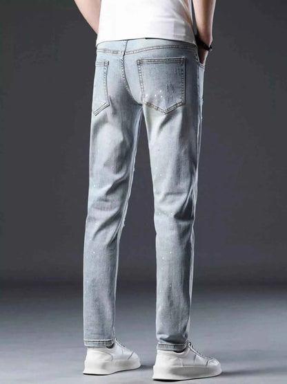Men's Distressed Slim Fit Jeans