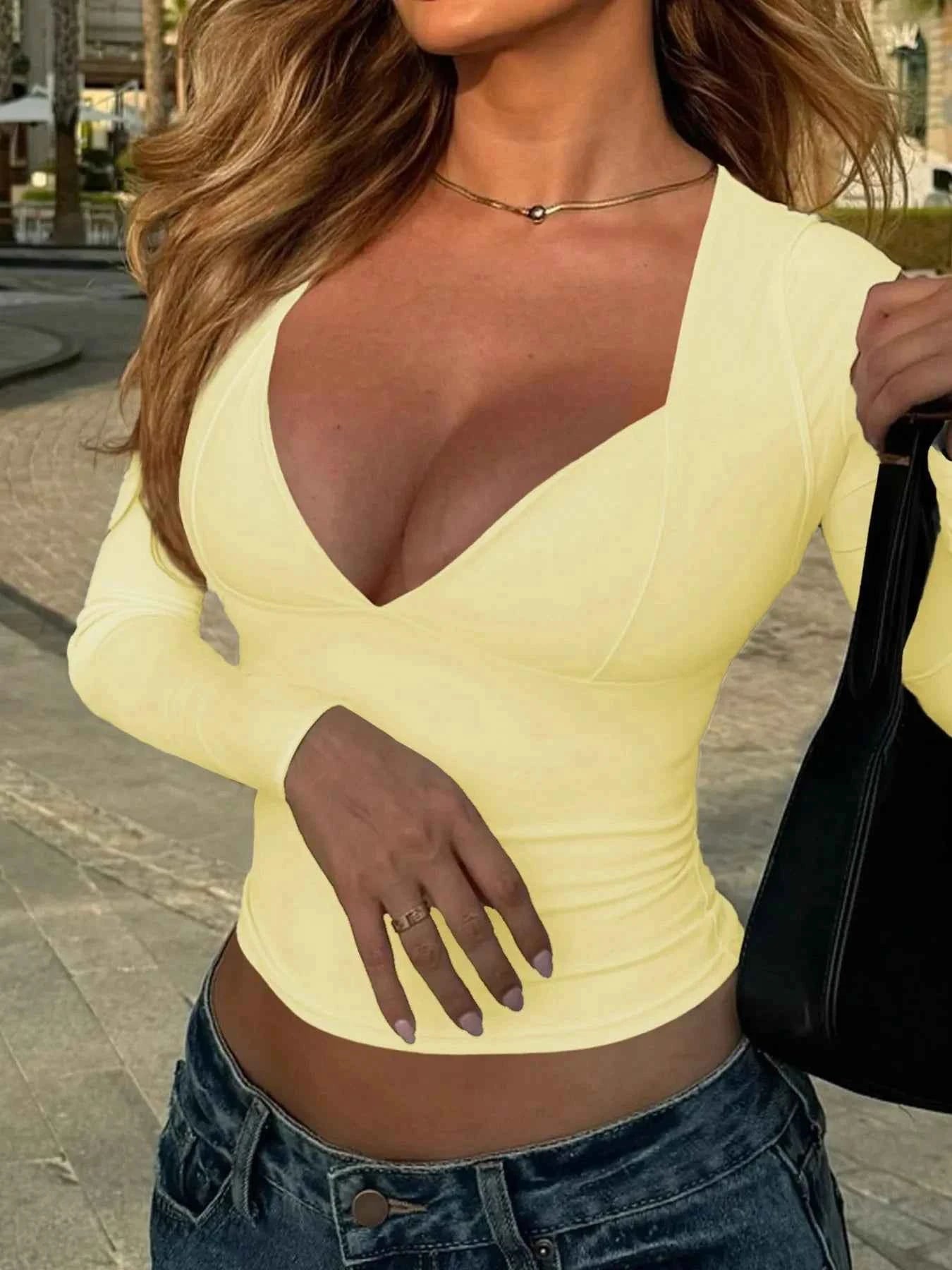 Long Sleeve Fitted T-Shirt