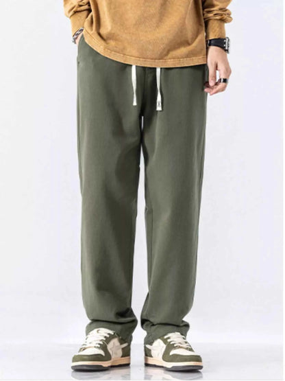 Men's Full Size Casual Loose-Fit Drawstring Pants Plus Size