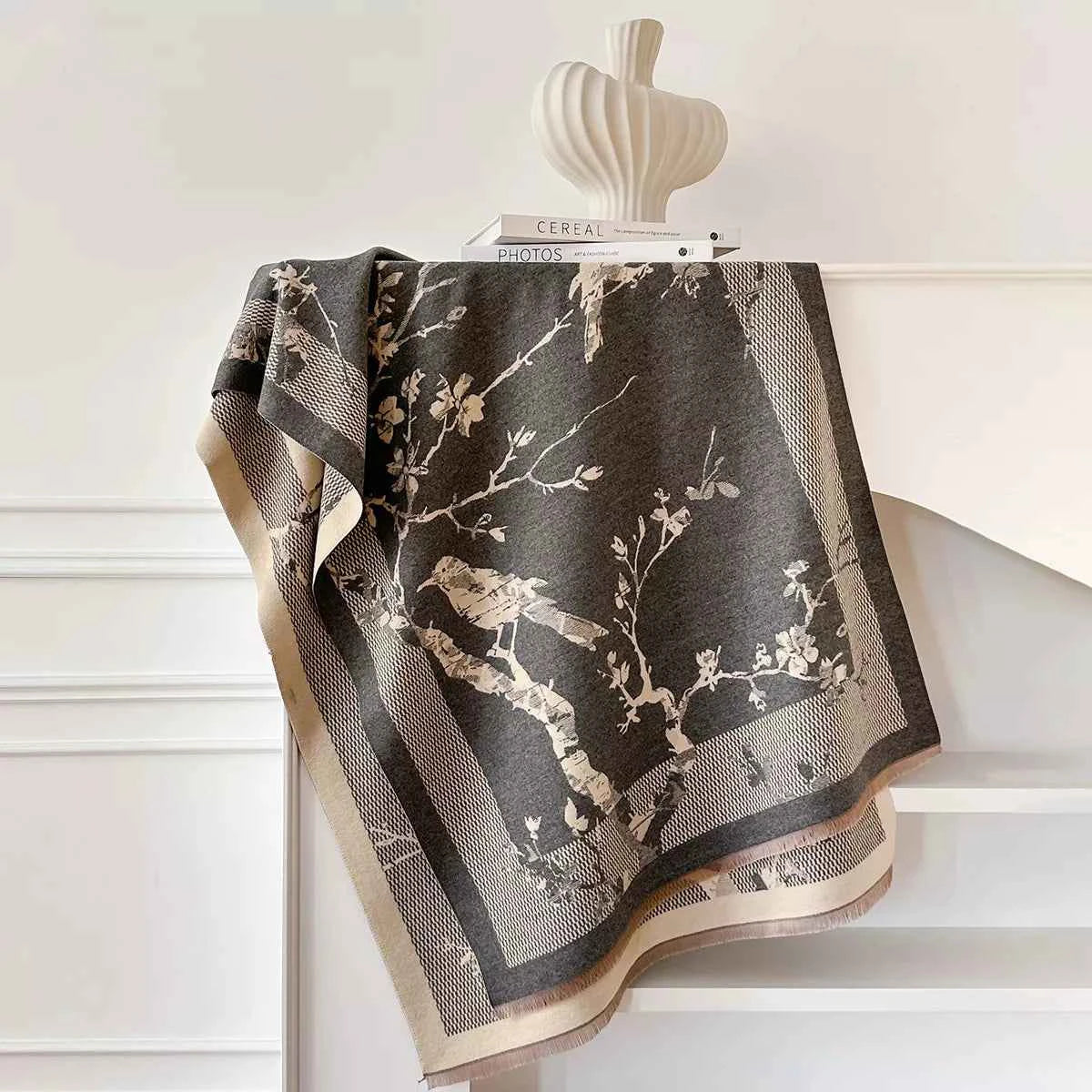 Raw Hem Winter Scarf