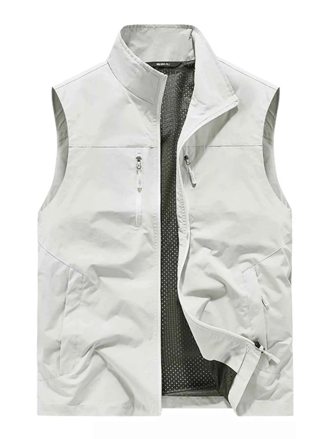 Men's Plus Size Lightweight Outdoor Zip Up Vest