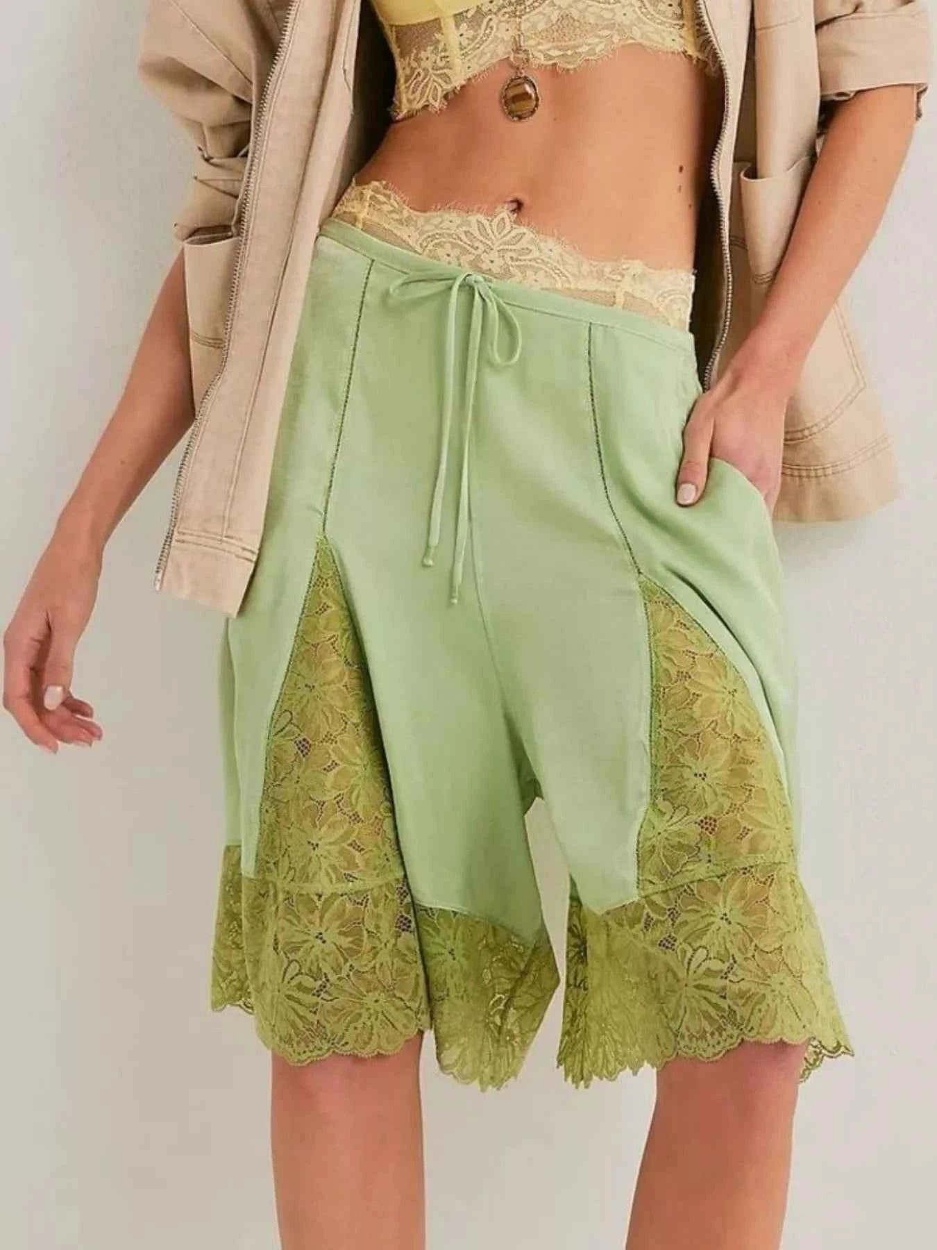 Lace Detail Shorts