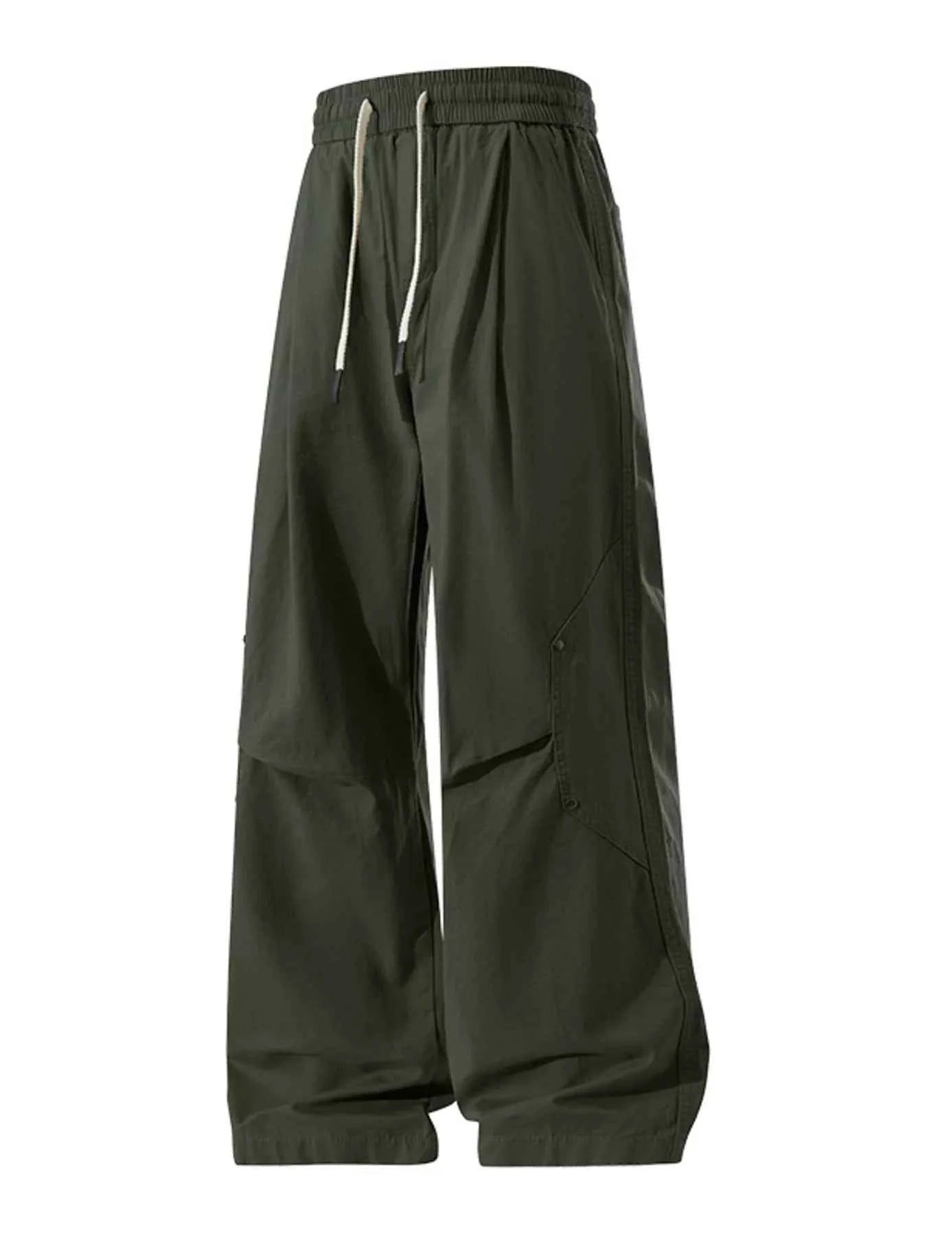 Men's Plus Size Loose Fit Drawstring Cargo Pants