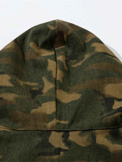Men's Camouflage Zip Up Hooded Windbreaker Jacket