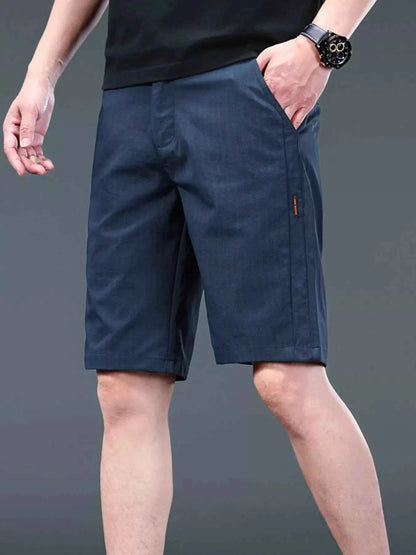 Men's Breathable Cotton Shorts with Pockets