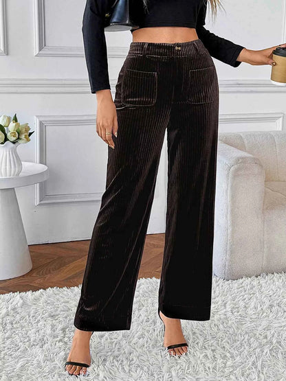 High-Waisted Wide-Leg Pants