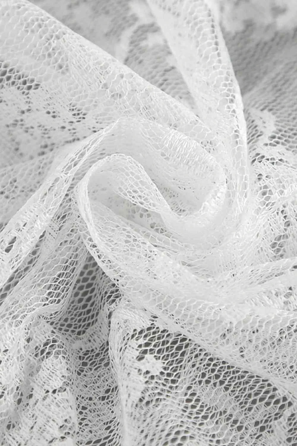 Lace Elastic Waist Maxi Skirt