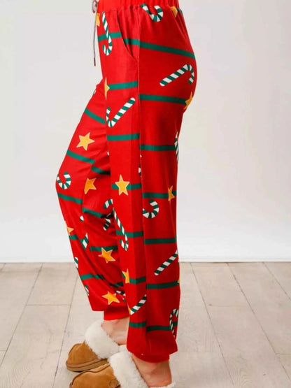 Christmas Long Sleeve Top and Pants Lounge Set