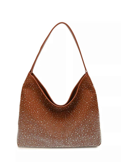 Sparkling Rhinestone Hobo Shoulder Bag