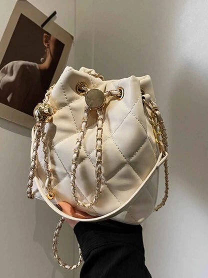 Bucket Crossbody Bag with Chain