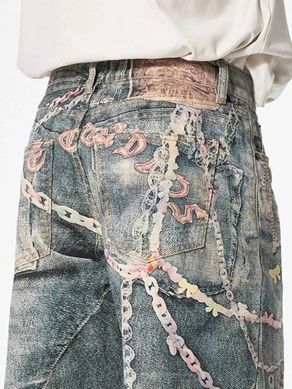 Men's Wide Leg Jeans