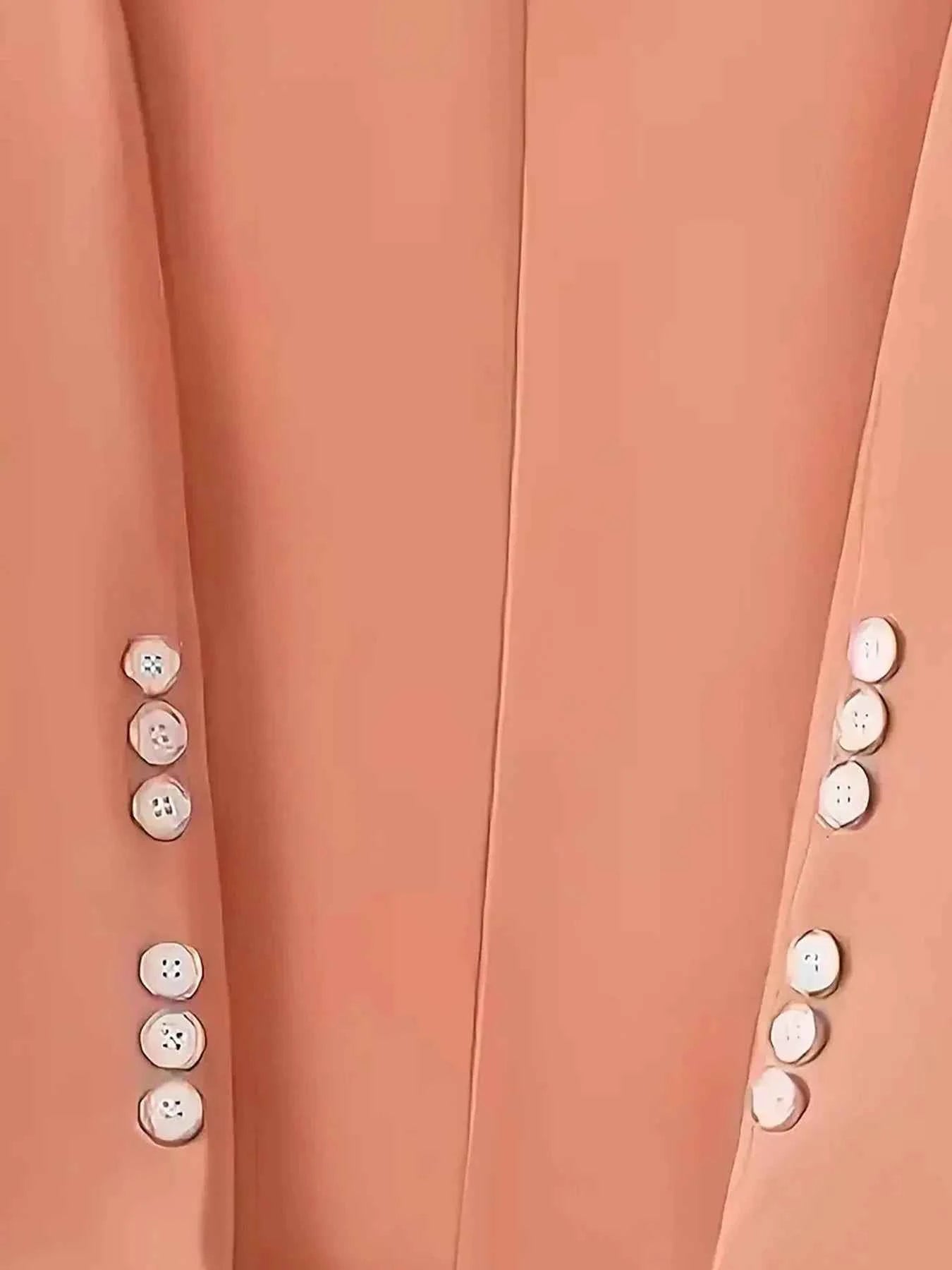 Single-Button Long Sleeve Blazer