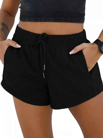 Drawstring Shorts with Pockets