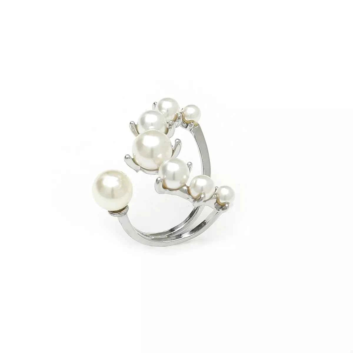 Alloy Pearl Open Ring