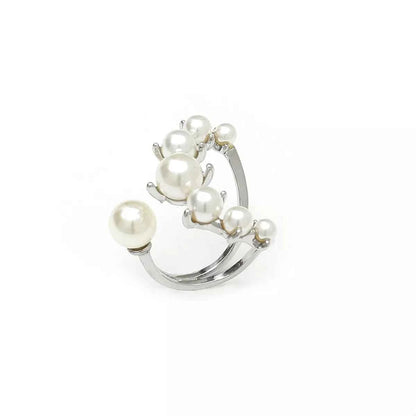 Alloy Pearl Open Ring