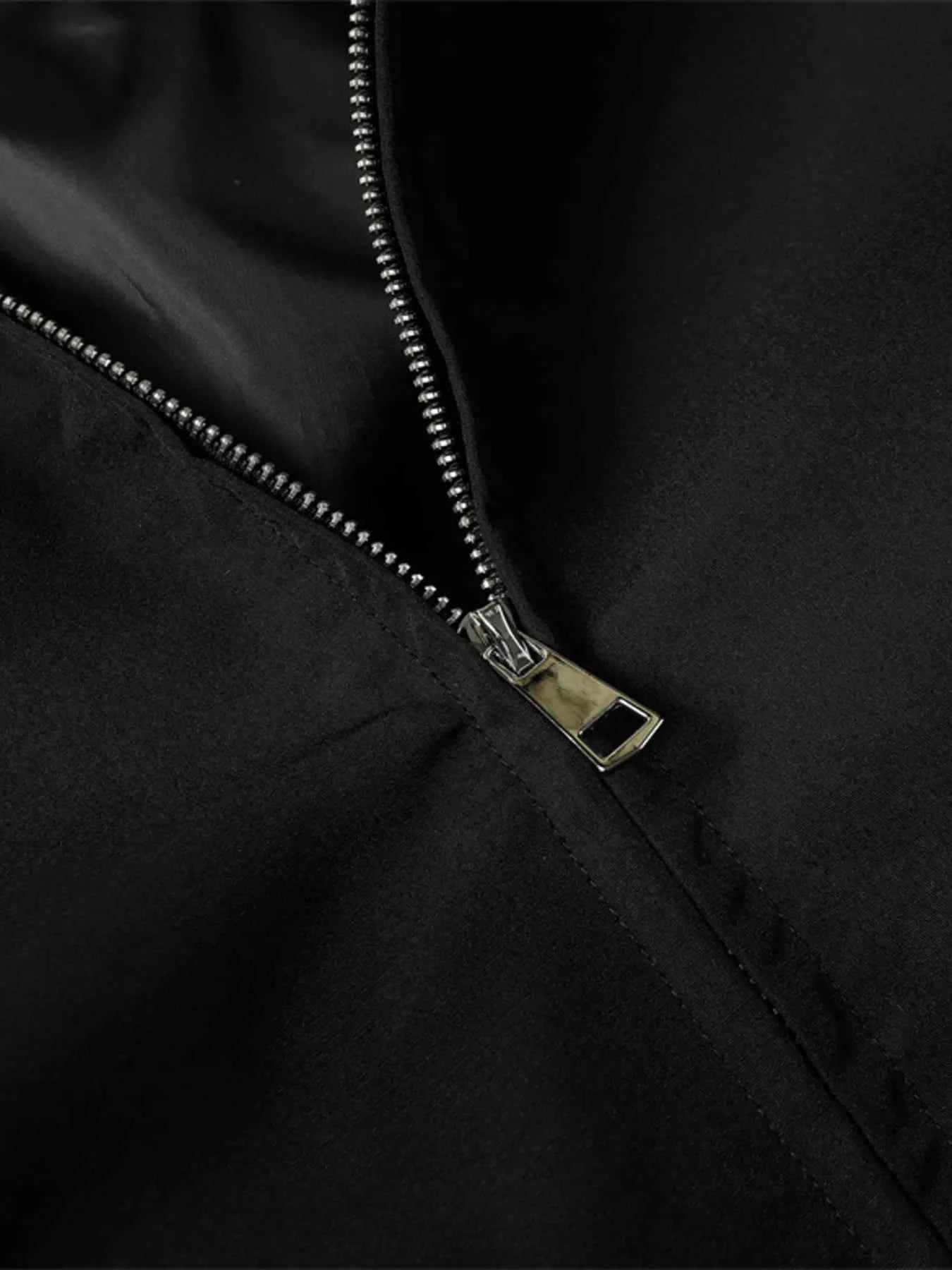 Men's Star Pattern Zip-Up Jacket