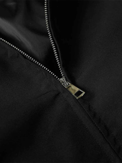 Men's Star Pattern Zip-Up Jacket