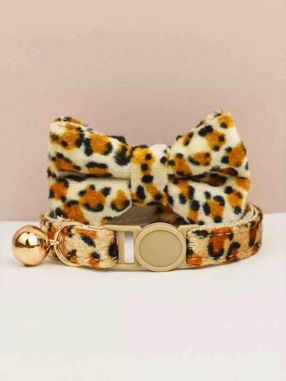 2 Piece Bow Tie Pet Collar with Bell