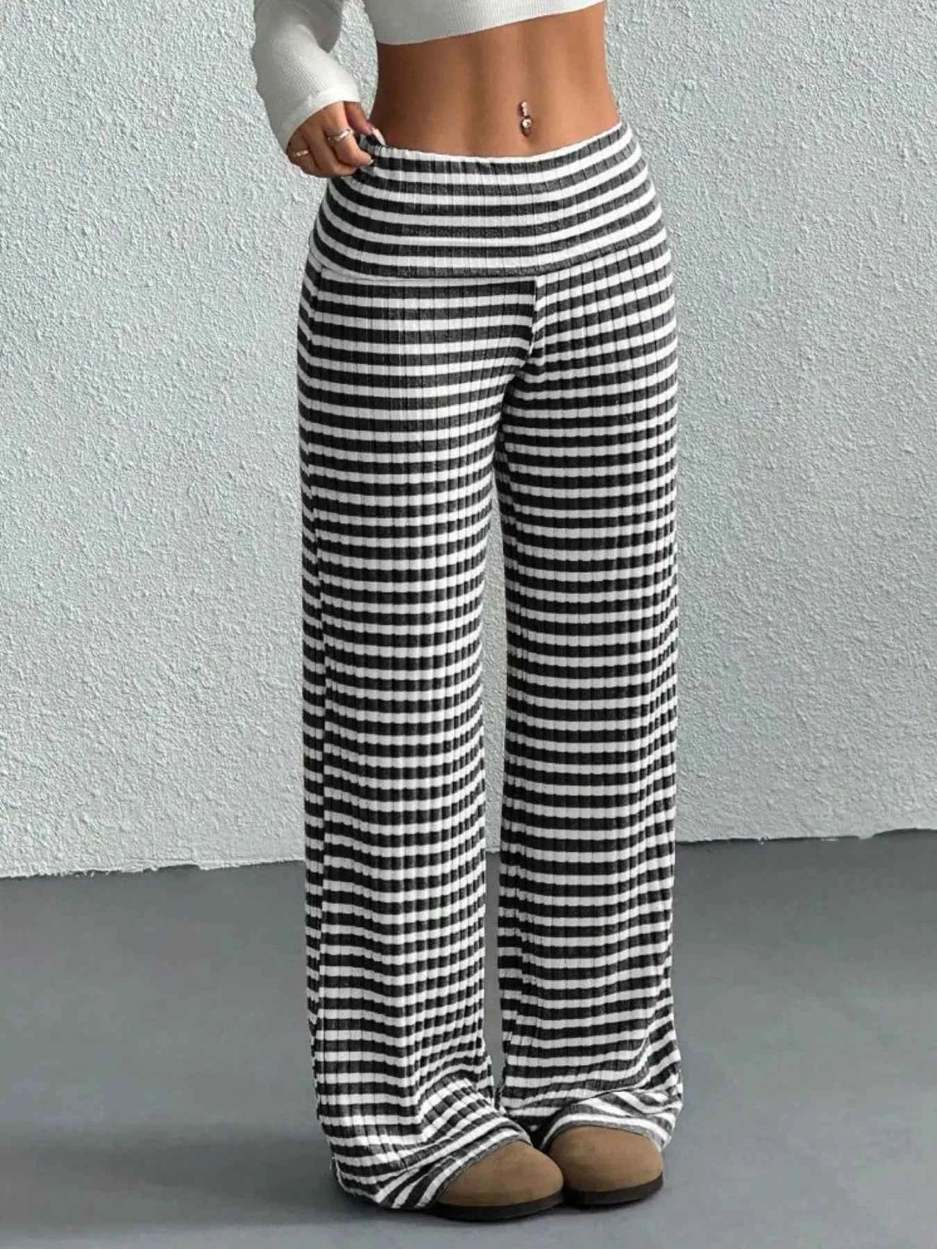 Striped Wide Leg Pants