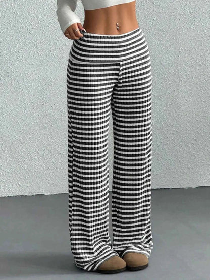 Striped Wide Leg Pants