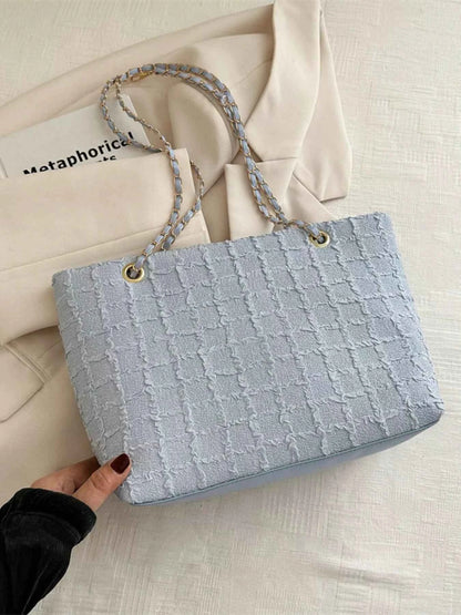 Tweed Chain Shoulder Bag
