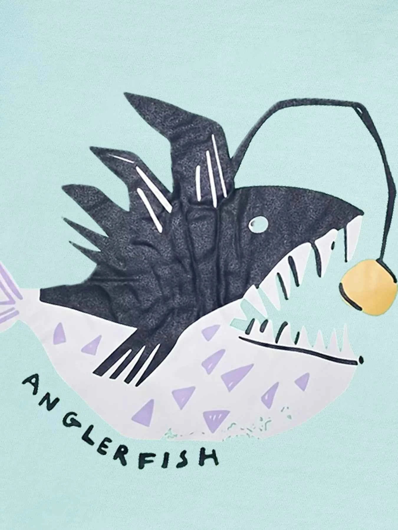 Children's Anglerfish Graphic Short Sleeve T-Shirt