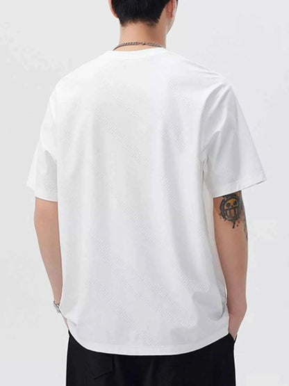 Men's Plus Size Round Neck Short Sleeve T-Shirt