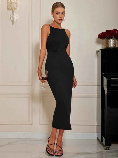Sleeveless Bodycon Midi Dress