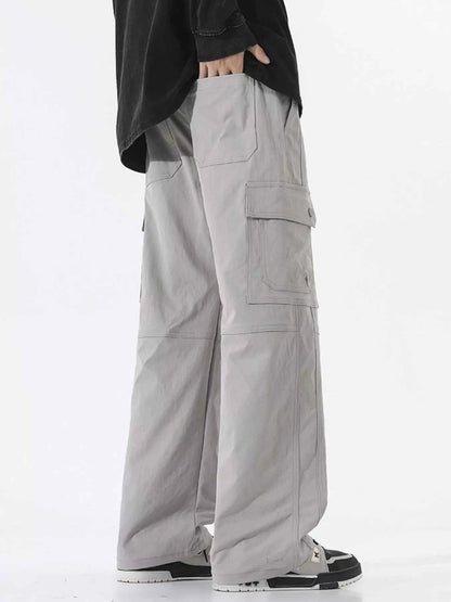 Men's Full Size Multi-Pocket Cargo Utility Pants Plus Size