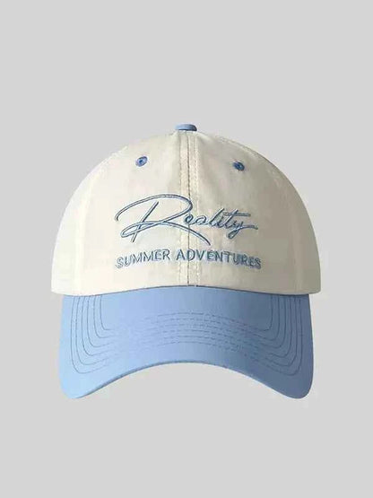 Letter Embroidered Adjustable Baseball Cap