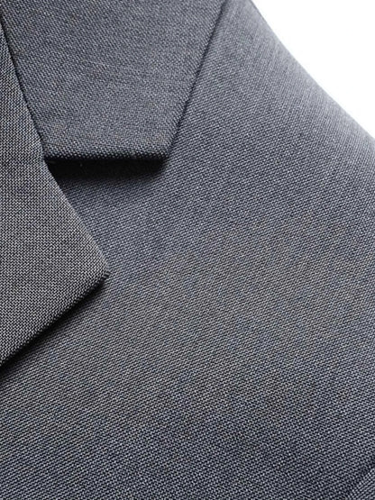 Men's Lapel Collar Long Sleeve Blazer