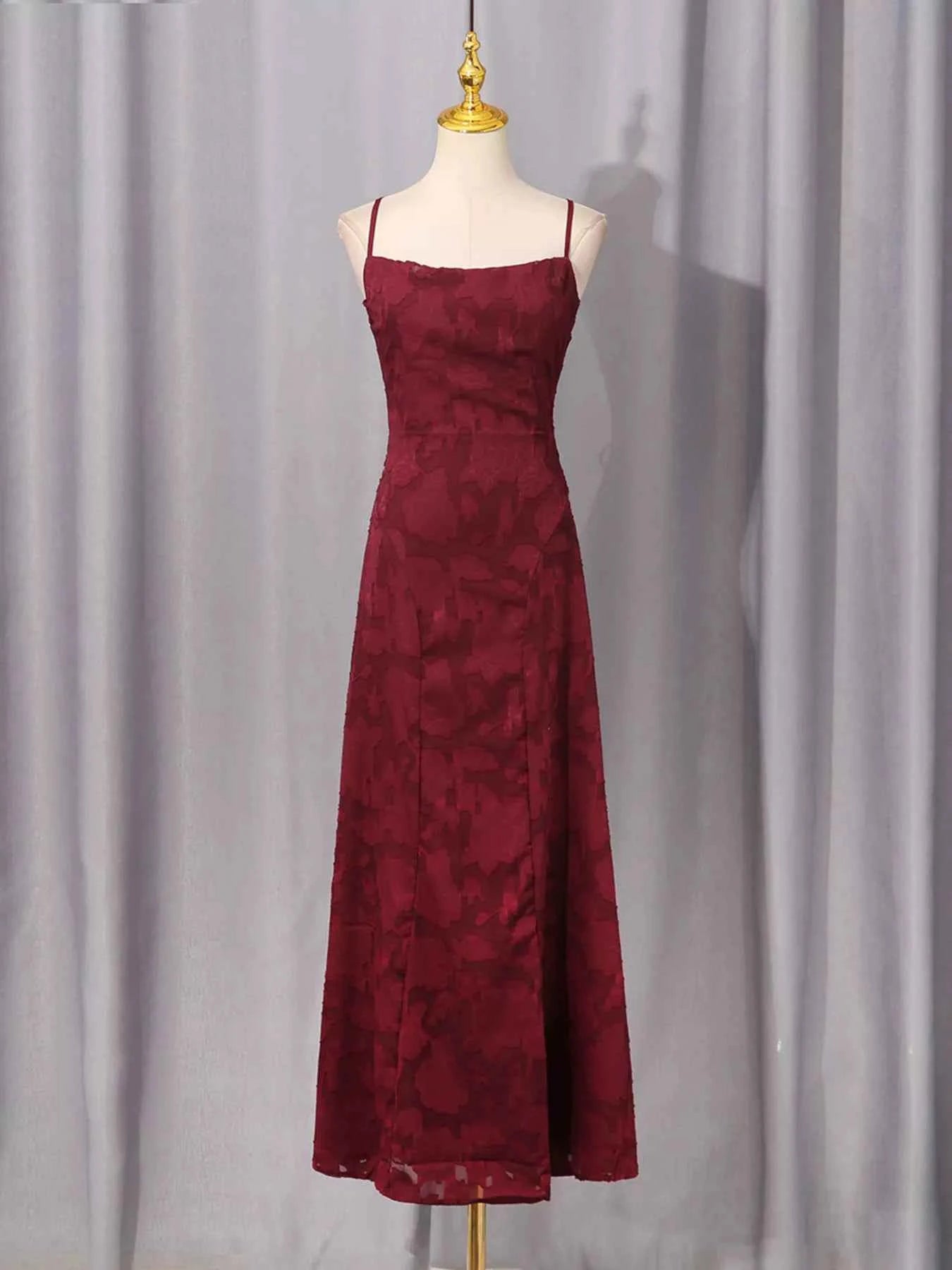 Lace Spaghetti Strap Maxi Dress