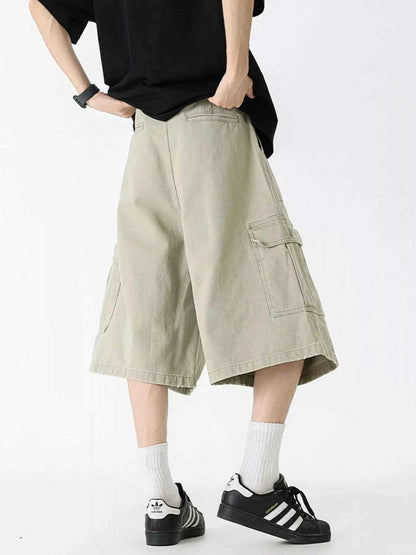 Men's Full Size Loose Fit Cargo Shorts Plus Size