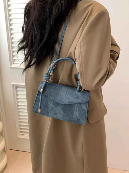 Flap Crossbody Bag with Top Handle