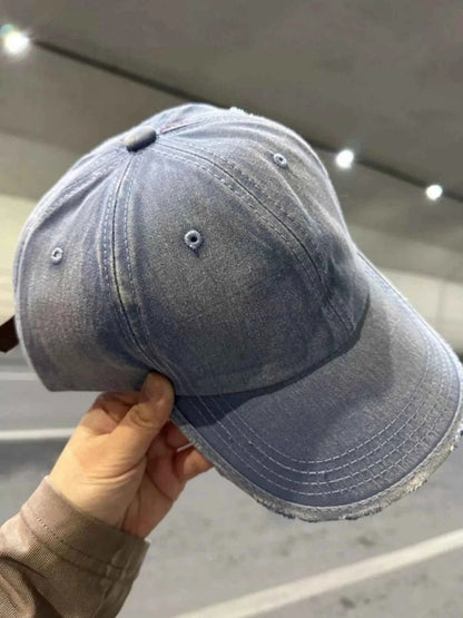Distressed Solid Color Baseball Cap