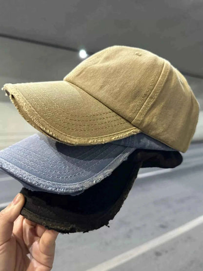 Distressed Solid Color Baseball Cap