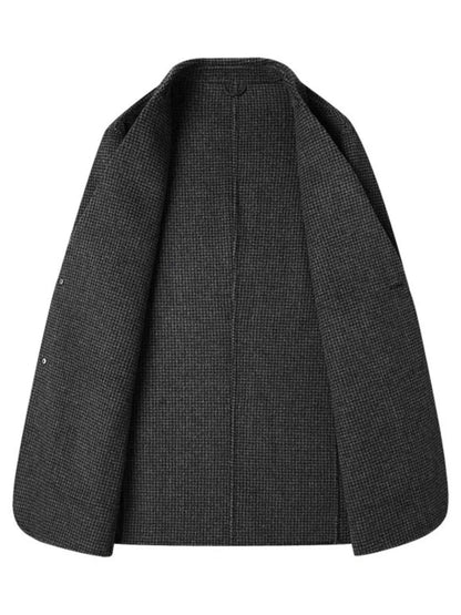 Men's Plus Size Lapel Collar Long Sleeve Blazer