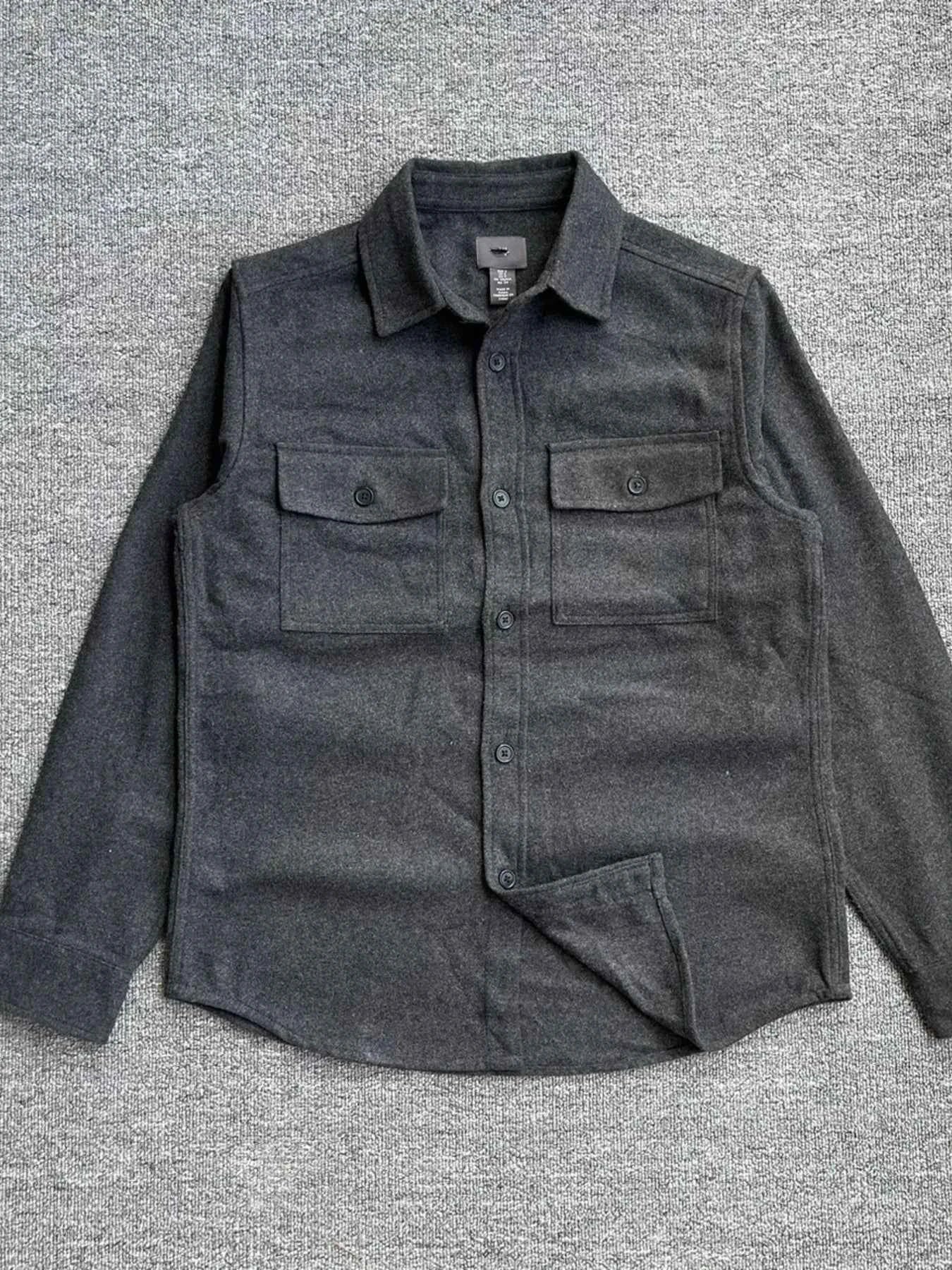 Men's Button Up Long Sleeve Shacket