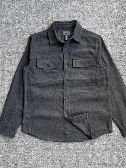 Men's Button Up Long Sleeve Shacket