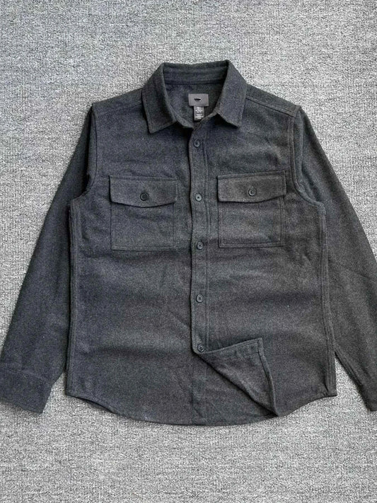 Men's Button Up Long Sleeve Shacket