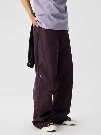 Men's Wide Leg Cargo Pants