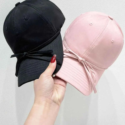 Bow Solid Color Baseball Cap
