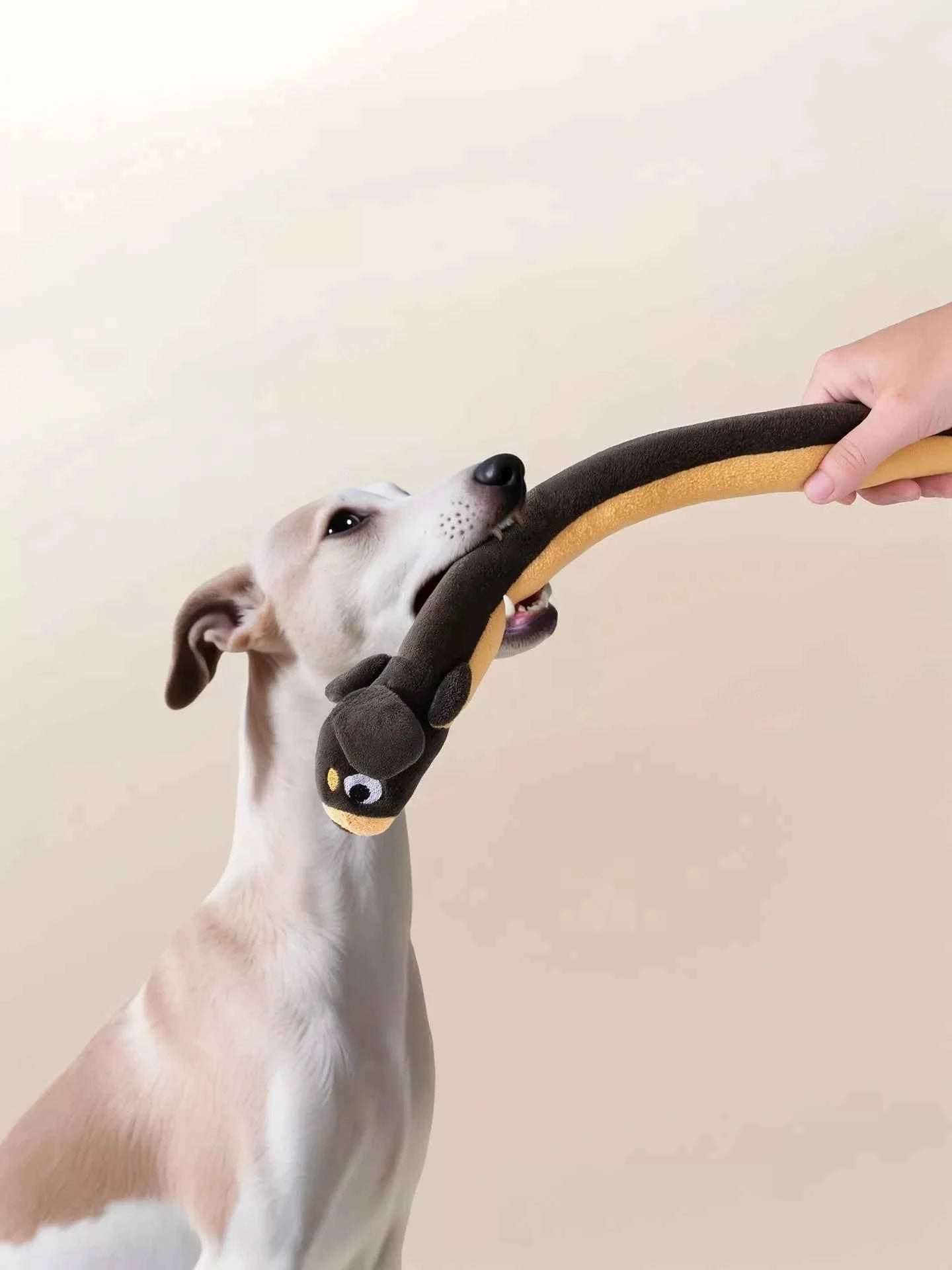 Long Animal Design Squeaky Pet Plush Toys