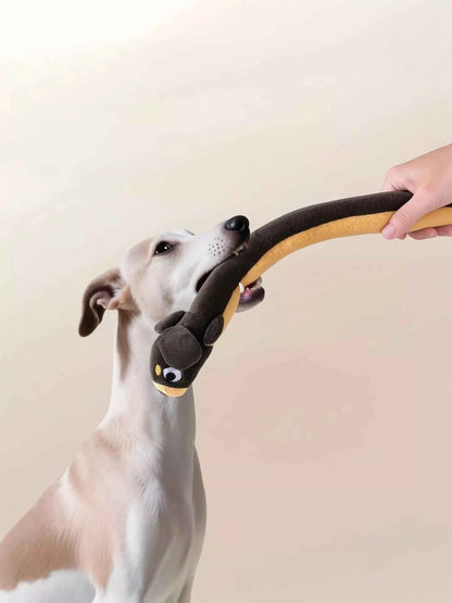 Long Animal Design Squeaky Pet Plush Toys