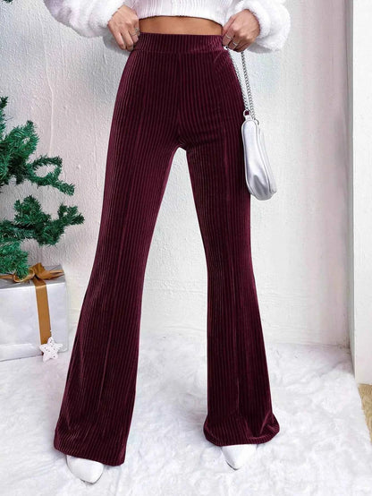 Corduroy High Waist Flare Pants